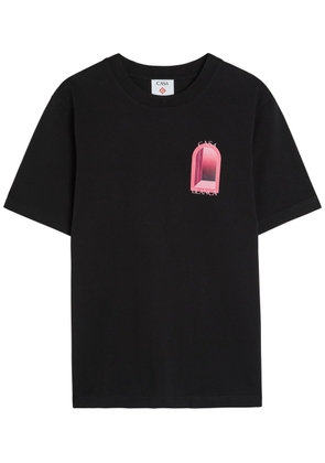 Casablanca Arches Printed Cotton T-shirt - Black - M