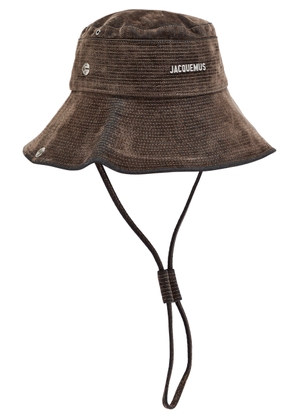 Jacquemus Le Bob De-nîmes Flocked Denim Bucket hat - Khaki - 60 (UK 6 / XS)