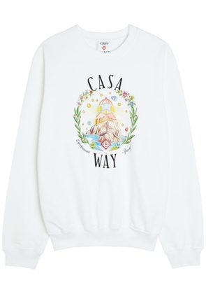 Casablanca Casa Way Printed Cotton Sweatshirt - White - L