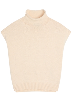 Polo Ralph Lauren Roll-neck Cotton-blend top - Cream - M (UK12 / M)