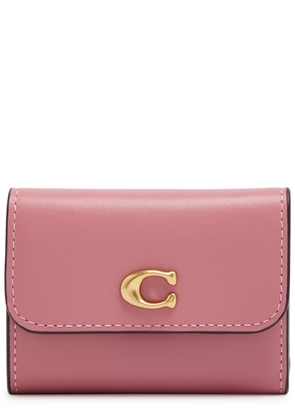 Coach Leather Wallet - Pink - One Size