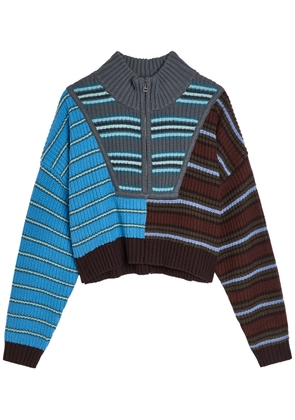 Staud Hampton Striped Cotton-blend Jumper - Multicoloured - M (UK12 / M)