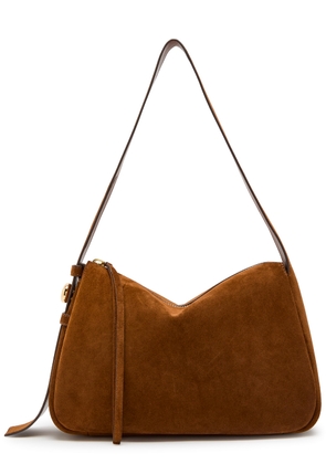 Tory Burch Romy Suede Shoulder bag - Caramel - One Size