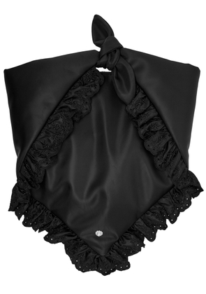 Simone Rocha Pillowcase Ruffled Padded Satchel bag - Black - One Size