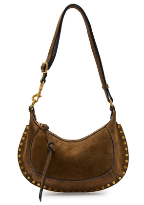 Isabel Marant Oskan Studded Suede Shoulder Strap - Bronze - One Size