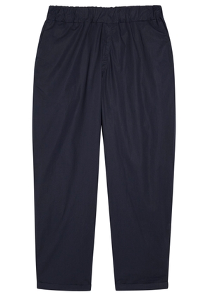 Labo.art Tapered-leg Cotton Poplin Trousers - Navy - 4 (M)