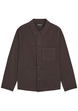 Labo.art Chest Pocket Cotton Shirt - Brown - 4 (M)