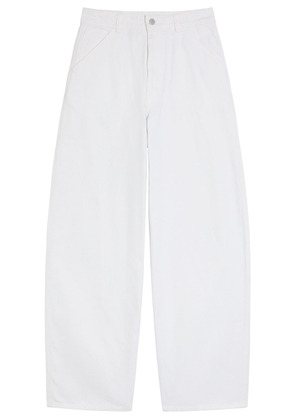 Lemaire Curved Wide-leg Jeans - Off White - 42 (UK14 / L)