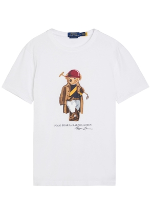 Polo Ralph Lauren Golf Bear-print Cotton T-shirt - White - M
