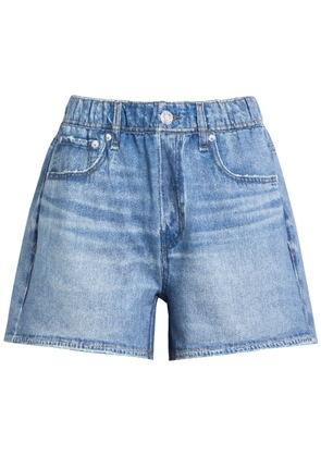 Rag & Bone Denim Print Terry Shorts - Blue - M (UK12 / M)