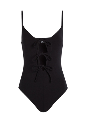 Lisa Marie Fernandez Tie Stretch-polyamide Swimsuit - Black - XS (UK6 / XS)