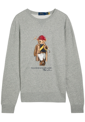 Polo Ralph Lauren Golf Bear-print Cotton-blend Sweatshirt - Grey - XL