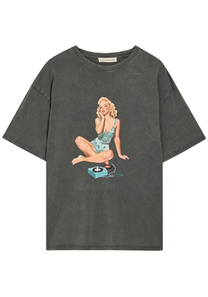 Duke And Dexter Pin Up Printed Cotton T-shirt - Black - M