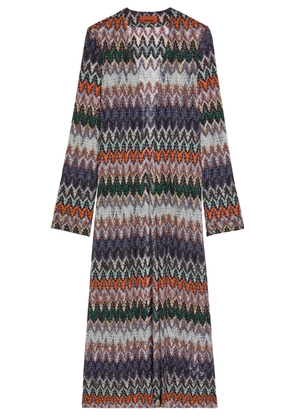 Missoni Chevron Fine-knit Shirt Cardigan - Multicoloured - 42 (UK10 / S)