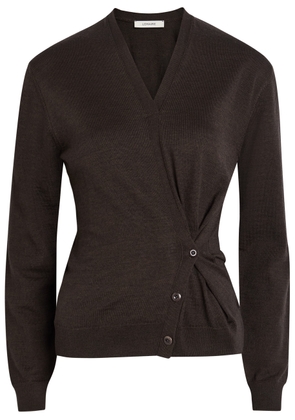 Lemaire Twisted Knit Jumper - Dark Brown - Xxs (UK4 / Xxs)