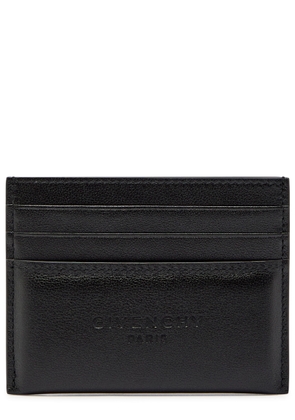 Givenchy Padded Logo Leather Card Holder - Black - One Size
