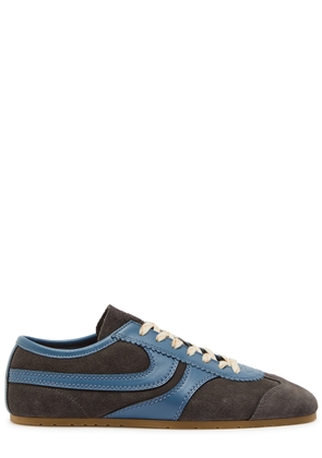 Dries Van Noten Panelled Leather and Suede Sneakers - Grey - 40 (IT40 / UK6)