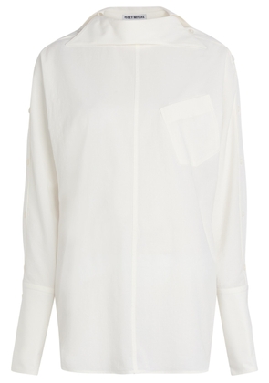 Issey Miyake Odd 2 Cotton Shirt - White - 2