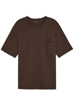 Lemaire Boxy Cotton and Linen-blend T-shirt - Brown - XL