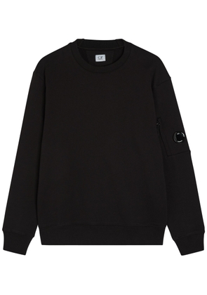 C.P. Company Logo Cotton Sweatshirt - Black - M