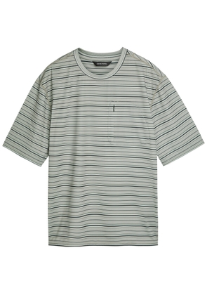 Hiking Patrol Striped Stretch-jersey T-shirt - Grey - L