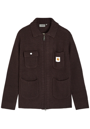 Carhartt Wip Chore Knit Cardigan - Dark Brown - XL