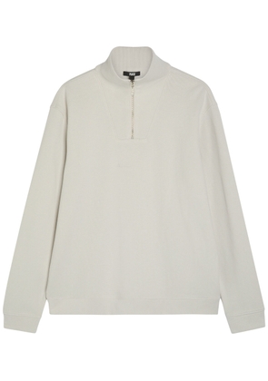 Paige Orion 1/4 zip Cotton-blend Sweatshirt - Ecru - XL