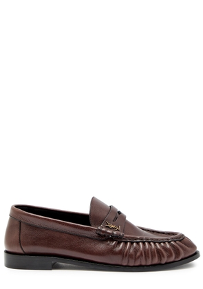 Saint Laurent Le Loafer 15 Leather Loafers - Brown - 39 (IT39 / UK6)