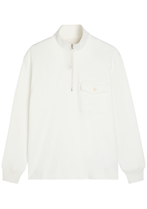 C.P. Company Logo-embroidered Cotton Sweatshirt - White - M