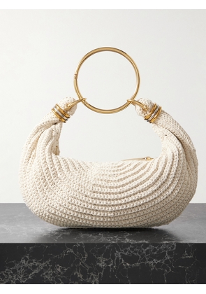 Chloé - Bracelet Small Embellished Crocheted Shoulder Bag - Ivory - One size