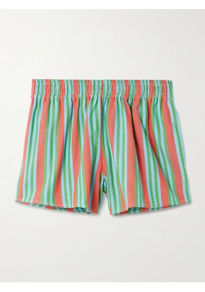 Marrakshi Life - Striped Cotton Shorts - Multi - xx small,x small,small,medium,large,x large