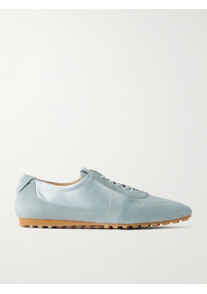 Aeyde - Uma Suede And Satin Sneakers - Blue - EU 35,EU 36,EU 36.5,EU 37,EU 37.5,EU 38,EU 38.5,EU 39,EU 39.5,EU 40,EU 40.5,EU 41,EU 41.5,EU 42