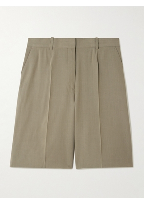 TOTEME - Grain De Poudre Shorts - Brown - DK32,DK34,DK36,DK38,DK40,DK42,DK44