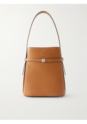 TOTEME - Belted Textured-leather Tote - Brown - One size