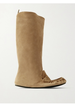 Acne Studios - Suede Knee Boots - Neutrals - IT35,IT36,IT37,IT38,IT39,IT40,IT41