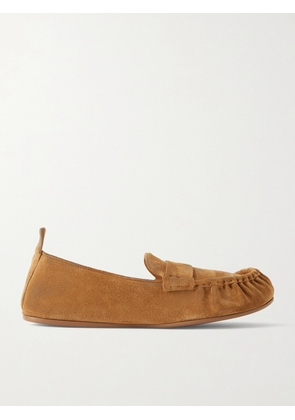 Acne Studios - Distressed Suede Loafers - Brown - IT35,IT36,IT37,IT38,IT39,IT40,IT41