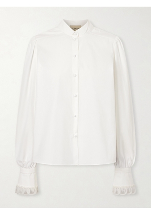 Valentino Garavani - Cotton-poplin Shirt - White - IT36,IT38,IT40,IT42,IT44,IT46,IT48,IT50