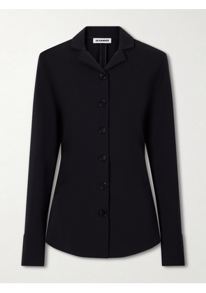 Jil Sander - Crepe-jersey Shirt - Black - IT36,IT38,IT44,IT46