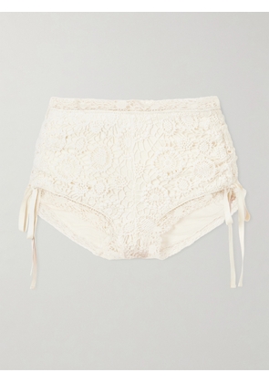 Isabel Marant - Crocheted Cotton Shorts - White - FR 34,FR 36,FR 38,FR 40,FR 42