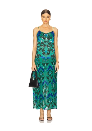 Agua Bendita x REVOLVE Itsel Maxi Dress in Dark Green. Size S. Also in XS.