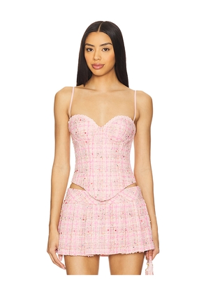 GUIZIO Genevieve Bustier in Pink. Size S. Also in L, XXS.