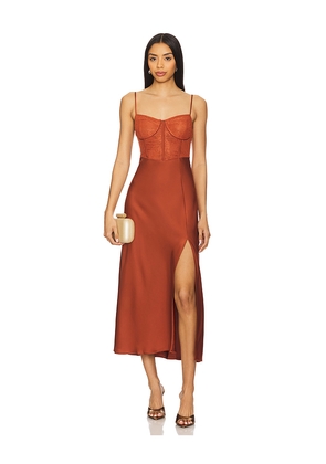 ASTR the Label Bustier Dress in Rust. Size S. Also in L.