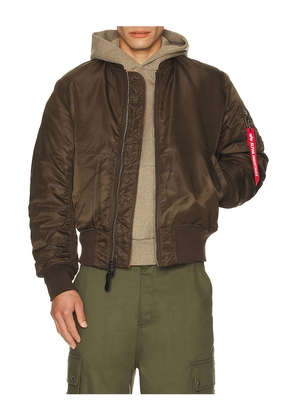 ALPHA INDUSTRIES Alpha MA-1 Flight Jacket in Brown. Size S. Also in M.