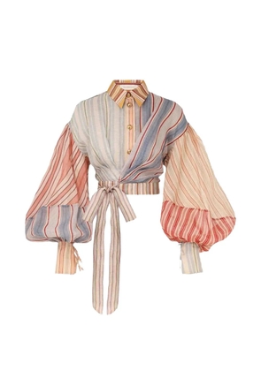 ZIMMERMANN Rebellion striped blouse - Blue