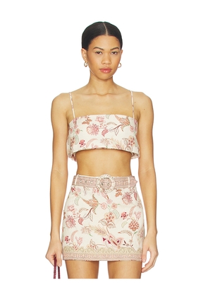 HEMANT AND NANDITA Bustier Top in Neutral. Size S. Also in XXS, XS, M, L, XL, XXL.