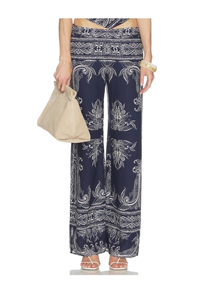 Amanda Uprichard Arielle Pants in Navy. Size XS. Also in S, M, L, XL.