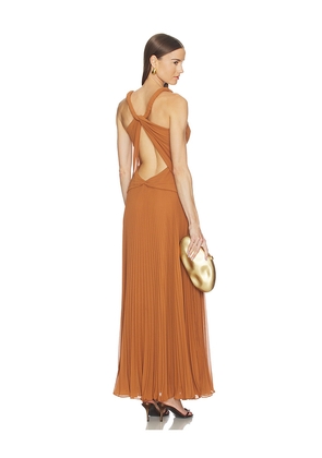 ET OCHS Haddon Gown in Cognac. Size 0. Also in 2, 4, 6, 8, 10.
