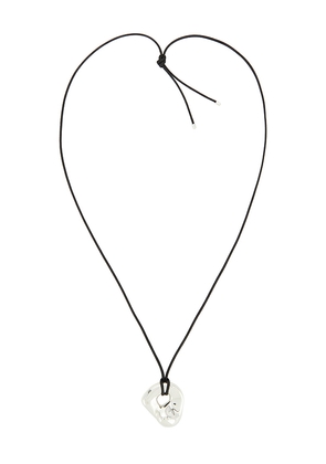 Casa Clara Lina Pendant Necklace in Black,Metallic Silver,.