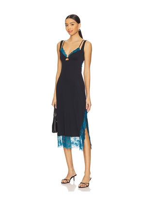 Free People x Intimately FP Party Crasher Midi Slip Dress in Black. Size S. Also in M.