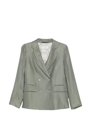Peserico double-breasted pocket blazer - Green